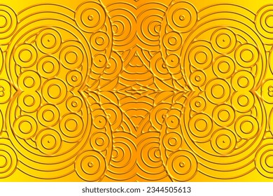 Diseño de gradiente de borde circular en 3D artístico de lujo orbitales en órbita para anuncios de fondo de plantilla 