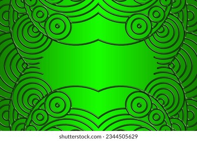 Luxurious 3D artistic circular circle orbs orbit emboss gradient design for template background ads 