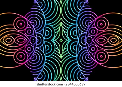 Luxurious 3D artistic circular circle orbs orbit emboss gradient design for template background ads 