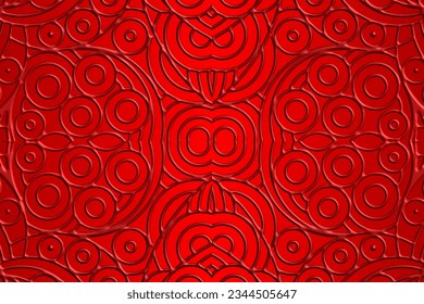 Luxurious 3D artistic circular circle orbs orbit emboss gradient design for template background ads 