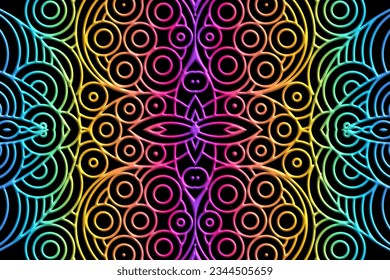 Luxurious 3D artistic circular circle orbs orbit emboss gradient design for template background ads 