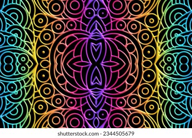 Luxurious 3D artistic circular circle orbs orbit emboss gradient design for template background ads 