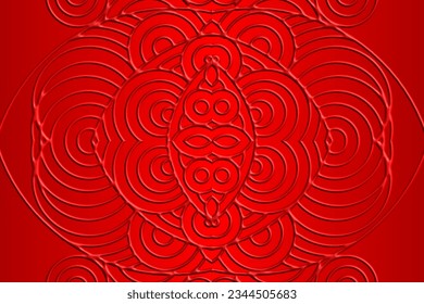 Luxurious 3D artistic circular circle orbs orbit emboss gradient design for template background ads 