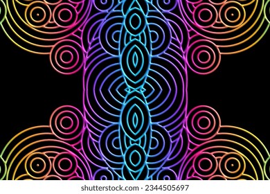 Luxurious 3D artistic circular circle orbs orbit emboss gradient design for template background ads 