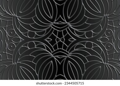 Luxurious 3D artistic circular circle orbs orbit emboss gradient design for template background ads 