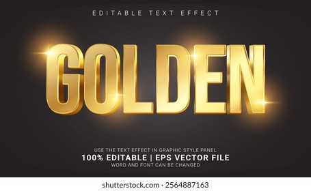 Luxurious 3D Gold Text Effect, perfect for creating stunning and professional designs. Ideal for branding, posters, social media, and more, this high-quality effect.