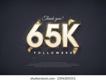 A luxurious 65k figure for thanking followers.