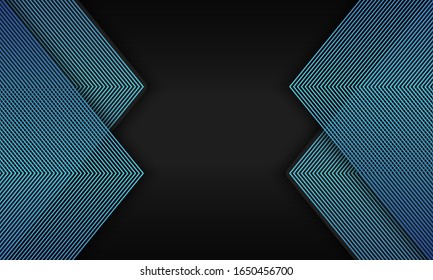 Lujoso fondo abstracto de color azul brillante, disposición de líneas superpuestas, se puede utilizar para banners, fondos de paredes, fondos de folletos.