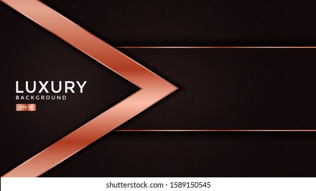 Luxurious abstract background with golden lines. overlap layer. Eps 10
