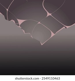 Luxurious abstract background with lines in shades of gray and pink. Vector.
