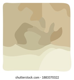 Luxurious abstract background with ocher mat organic shape graphic