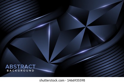 Luxurious abstract dark navy mosaic background. Decorative element for design.