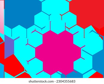 Luxurious abstract design, colorful. Hexagon ornament, Modern Exclusive Design. Creative elegant design for your art projects.