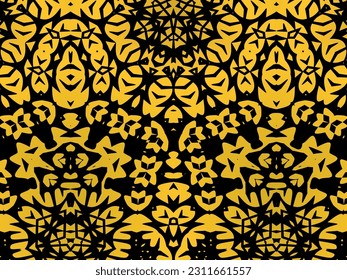 Luxurious abstract design, colorful. Unique gradient ornament. Batik illustration. Modern Exclusive Design. Creative elegant design for your art projects.