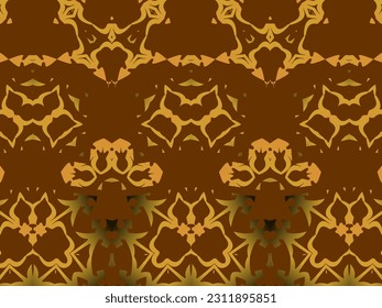 Luxurious abstract design, colorful. Unique gradient ornament. Batik illustration. Modern Exclusive Design. Creative elegant design for your art projects.
