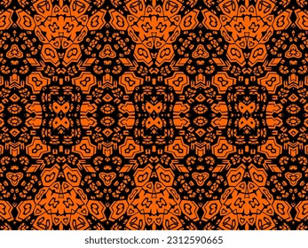 Luxurious abstract design, colorful. Unique gradient ornament. Batik illustration. Modern Exclusive Design. Creative elegant design for your art projects.