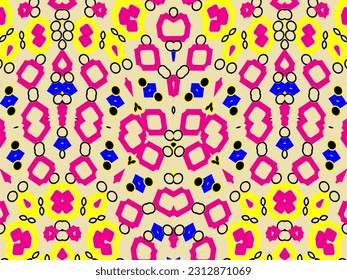 Luxurious abstract design, colorful. Unique gradient ornament. Batik illustration. Modern Exclusive Design. Creative elegant design for your art projects.