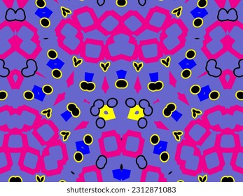 Luxurious abstract design, colorful. Unique gradient ornament. Batik illustration. Modern Exclusive Design. Creative elegant design for your art projects.