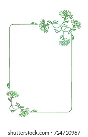 Luxurious abstract frame. Copy space. Beautiful background for your artwork. Vector clip art.