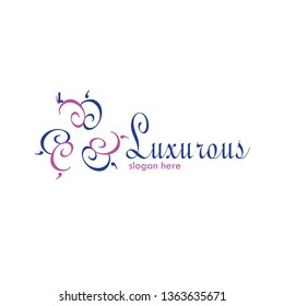 Luxurious abstract logo template