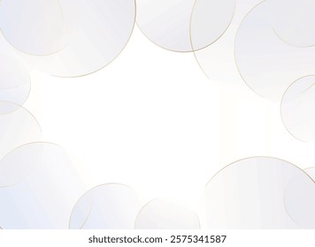 Luxurious abstract and modern white background design with prominent gold lines