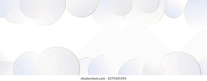 Luxurious abstract and modern white background design with prominent gold lines