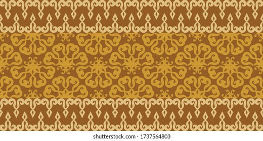 Luxurious Abstract Ornament Pattern Seamless Background.