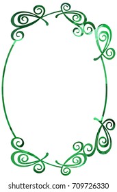 Luxurious abstract round frame. Copy space. Beautiful background for your artwork. Vector clip art.