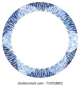 Luxurious abstract round frame. Copy space. Beautiful background for your artwork. Vector clip art.