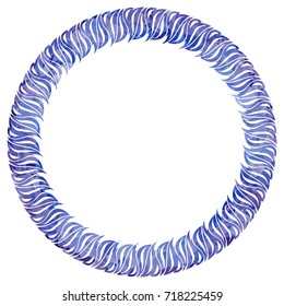 Luxurious abstract round frame. Copy space. Beautiful background for your artwork. Vector clip art.