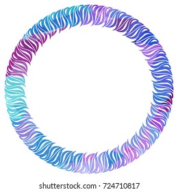Luxurious abstract round frame. Copy space. Beautiful background for your artwork. Vector clip art.