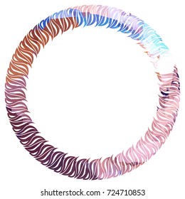 Luxurious abstract round frame. Copy space. Beautiful background for your artwork. Vector clip art.
