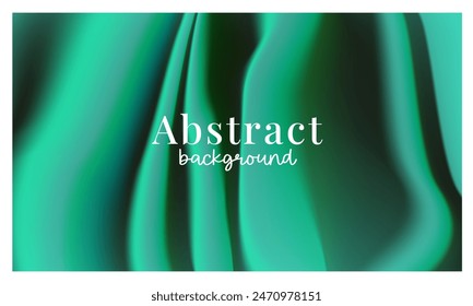 Luxurious abstract vector background featuring neon green colors with liquid waves and wavy folds, evoking the grunge texture of silk, satin, and velvet materials. Perfect as an elegant wallpaper