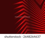 Luxurious abstract vector with crimson and fiery red geometric stripes creates a dynamic visual effect ideal for digital backgrounds, presentations or modern design elements.
