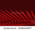 Luxurious abstract vector with crimson and fiery red geometric stripes creates a dynamic visual effect ideal for digital backgrounds, presentations or modern design elements.