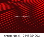 Luxurious abstract vector with crimson and fiery red geometric stripes creates a dynamic visual effect ideal for digital backgrounds, presentations or modern design elements.