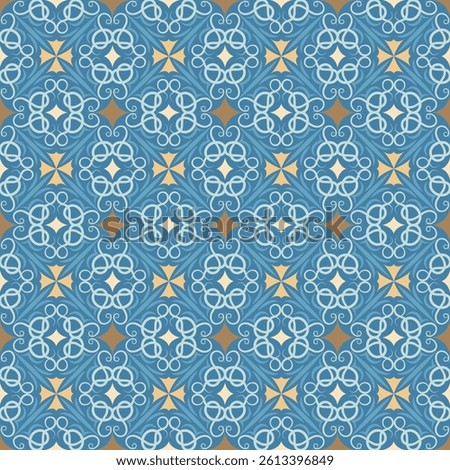 Luxurious art seamless pattern. Overlapping art forms, stripes, polygons, segments are grouped and arranged in a certain order. Vector. 