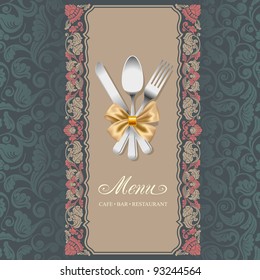 Luxurious backdrop for the menu