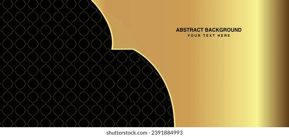 luxuriöser Hintergrund Abstrakte, design-freie Vektorgrafik, kreative schwarze goldene Hintergrundvorlage, 