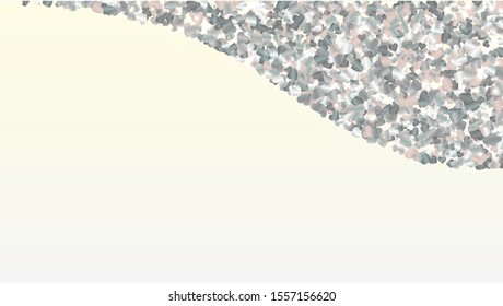 Luxurious Background with Confetti of Glitter Hearts Particles. Sparkle Lights Texture. St. Valentine Day. Birthday pattern. Light Spots. Star Dust. love Background. Design for Template.