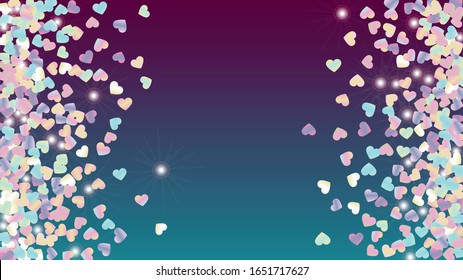 Luxurious Background with Confetti of Glitter Particles. St. Valentine Day. Birthday pattern. Light Spots. Explosion of Confetti. Glitter Vector Illustration. Design for Invitation.