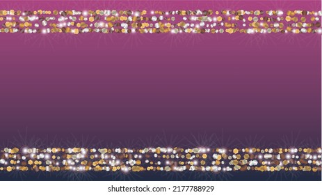 Lujoso fondo con confetti de partículas de brillo. Sparkle Luces Textura. Patrón de aniversario. Puntos de luz. Star Dust. Explosión de Confetti. Diseño para Volante.