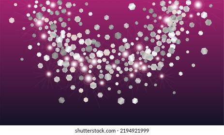Lujoso fondo con confetti de partículas de brillo. Sparkle Luces Textura. Patrón de celebración. Puntos de luz. Star Dust. Explosión de Confetti. Diseño de la pancarta.