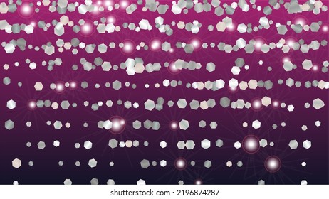 Lujoso fondo con confetti de partículas de brillo. Sparkle Luces Textura. Patrón de aniversario. Puntos de luz. Star Dust. Explosión de Confetti. Diseño en venta.