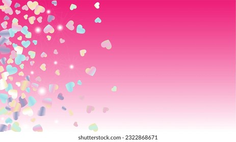 Luxurious Background with Confetti of Glitter Particles. St. Valentine Day. Disco pattern. Light Spots. Explosion of Confetti. Glitter Vector Illustration. Design for Card.