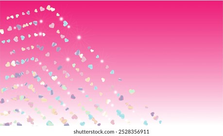 Luxurious Background with Confetti of Glitter Particles. St. Valentine Day. Celebration pattern. Light Spots. Explosion of Confetti. Glitter Vector Illustration. Design for Cover.