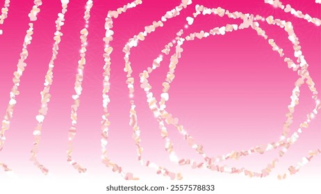 Luxurious Background with Confetti of Glitter Particles. St. Valentine Day. New Year pattern. Light Spots. Explosion of Confetti. Glitter Vector Illustration. Design for Banner.