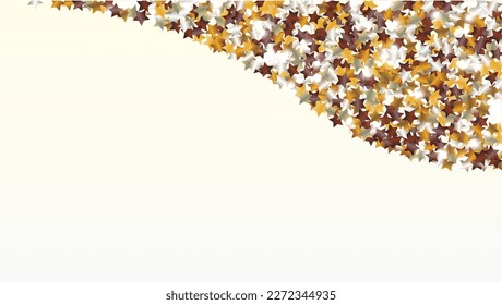 Luxurious Background with Confetti of Glitter Star Particles. Sparkle Lights Texture. New Year pattern. Light Spots. Star Dust. Christmass Design. Explosion of Confetti. Design for Sale.