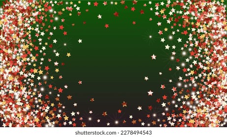 Luxurious Background with Confetti of Glitter Star Particles. Sparkle Lights Texture. Disco pattern. Light Spots. Star Dust. Christmass Design. Explosion of Confetti. Design for Template.