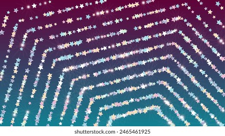Luxurious Background with Confetti of Glitter Star Particles. Sparkle Lights Texture. Christmas pattern. Light Spots. Star Dust. Christmass Design. Explosion of Confetti. Design for Invitation.